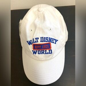 Walt Disney World White Baseball Cap EST. 1971 Embroidered Hat Unisex Athleisure